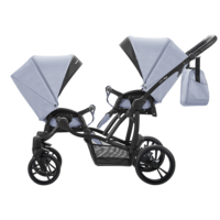 Дитяча коляска для двійні універсальна 2 в 1 Bebetto B 42 NEW (02) Синій