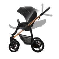 Коляска прогулянкова Bebetto Nico Estilo 04 Синя, золота рама