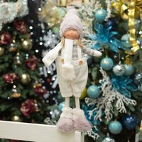 Дівчинка новорічна Yes! Fun 50 см  пурпурного кольору