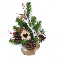 Ялинка Yes! Fun h-0,25 м з прикрасами Будиночок у лісі 