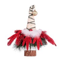 Ялинка-гномик Yes! Fun засніжена червоним снігом, h-47 см 