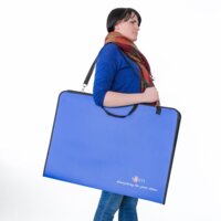 Папка-портфель SANTI для эскизов А2, синяя (491536)