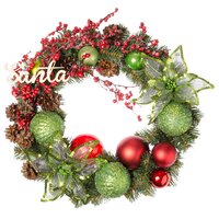 Венок Yes! Fun с декором Счастливое Рождество d-35 см 