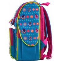 Рюкзак шкільний каркас 1 Вересня H-11 Trolls turquoise (555162)