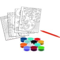 Художній комплект малювання кольоровим піском Блакитні принцеси (DJ08637)