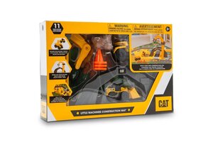 Игровой набор CAT с мини-техникой и игровым полем Строительная площадка 