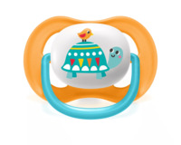 Пустушка ортодонтична Avent Ultra Air Animal для хлопчиків 6-18 місяців, 2 шт. (SCF080/07)