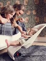 Шезлонг BabyBjorn Balance Soft Джерсі Бежево-сірий (5083) 