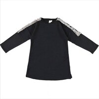 Трикотажное черное платье iDO для девочки 12 лет (4.V963.00/0658) 