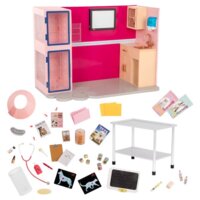 Игровой набор Our Generation Ветеринарная клиника, розовый (BD35140)