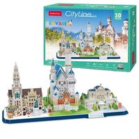  Трехмерная головоломка-конструктор CubicFun City Line Bavaria (MC267h) 