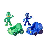  Ігровий набір PJ Masks Герої в масках — Геко проти нічного ніндзі (2 фігурки 2 машинки) (F2841)