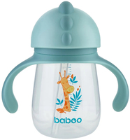  Чашка-непроливайка Baboo з трубочкою Safari 260 мл 