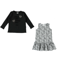 Комплект iDO для дівчинки 7 років: лонгслів та сукня (4.T972.00/8317) 