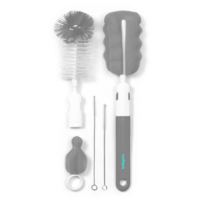 Йоржики BabyOno зі зміною ручки для миття пляшечок, сірий (735/03) 