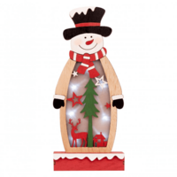 Декоративна фігурка Novogod'ko Сніговик, LED-підсвітка, 28 см (805424) 