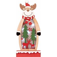 Декоративна фігурка Novogod'ko Олень, LED-підсвітка, 28 см (805420) 