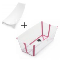 Ванночка для купання Stokke Flexi Bath (прозрачный) с подставкой, розовый (531503)