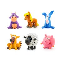 Меганабір пластиліну, що самостійно твердіє, Ліпака Тварини (15012-UA01)