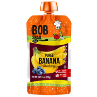Фруктове пюре Bob Snail Банан-чорниця, 250 г (4820219343936) 
