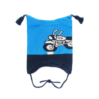 Демисезонная шапка для мальчика Lenne Bike, голубая / синяя (15249/638/48) 