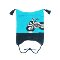 Демисезонная шапка для мальчика Lenne Bike, бирюзовая / синяя (15249/663/48) 