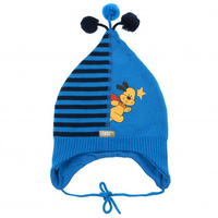Демісезонна шапка для хлопчика Lenne Falcon, синя (16248/658/50) 