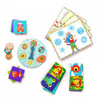 Настільна гра DJECO Маленькі друзі 3 в 1 (DJ08131)