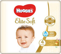  Подгузники Huggies Elite Soft Jumbo 4 (8-14 кг) 33 шт.