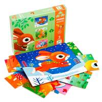 Перші пазли DJECO Зайці  3 шт (DJ07140)