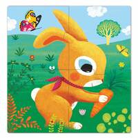 Перші пазли DJECO Зайці  3 шт (DJ07140)