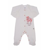 Літній комбінезон з накатом Софія Квіточки, ажур, молочний, розмір 56 (2002019139380) 