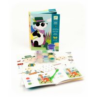 Художній комплект малювання кольоровим піском Djeco Панда і його друзі (DJ08630)