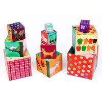 Пірамідка Djeco Кумедні кубики Мої друзі (DJ08505)