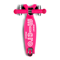 Самокат MICRO серії Maxi Deluxe LED Рожевий (до 50 kg, триколісний, світло)