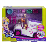 Игровой набор Polly Pocket Мобильный трейлер-салон для животных