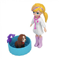 Игровой набор Polly Pocket Мобильный трейлер-салон для животных