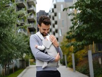 Кенгуру-переноска BeSafe Haven Premium Hazef, розовый (11009565-HazePLeaf)