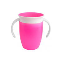 Поильник-непроливайка Munchkin Miracle® 360° с крышкой, 207 мл розовая (051855)