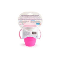 Поильник-непроливайка Munchkin Miracle® 360° с крышкой, 207 мл розовая (051855)