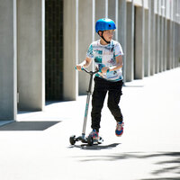 Самокат Micro серії Maxi PRO Deluxe сірий/аква (MMD088)