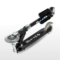 Самокат MICRO Sprite LED, чорний (SA0225)