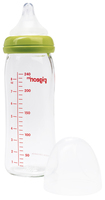 Бутылочка Pigeon SofTouch Peristaltic Plus премиальное стекло с 3 месяцев, 240 мл