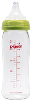 Бутылочка Pigeon SofTouch Peristaltic Plus премиальное стекло с 3 месяцев, 240 мл