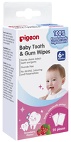  Серветки Pigeon для молочних зубів та ясен з ароматом полуниці, 20 шт.