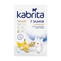 Каша Kabrita 7 злаков на основе козьего молока с бананом (8716677006376) 