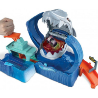 Ігровий набір Hot Wheels Зміни колір Голодна Акула-робот (GJL12)