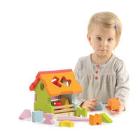 Дерев'яний сортер Cubika Будиночок LS-1 (11599)