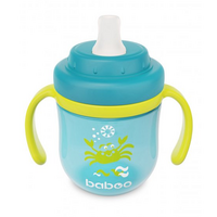 Чашка-непроливайка Baboo з трубочкою Marine, 300 мл, бірюзова (5057778081330) 