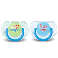 Набір пустушок AVENT Classic I love, 2 шт. (SCF172/70)